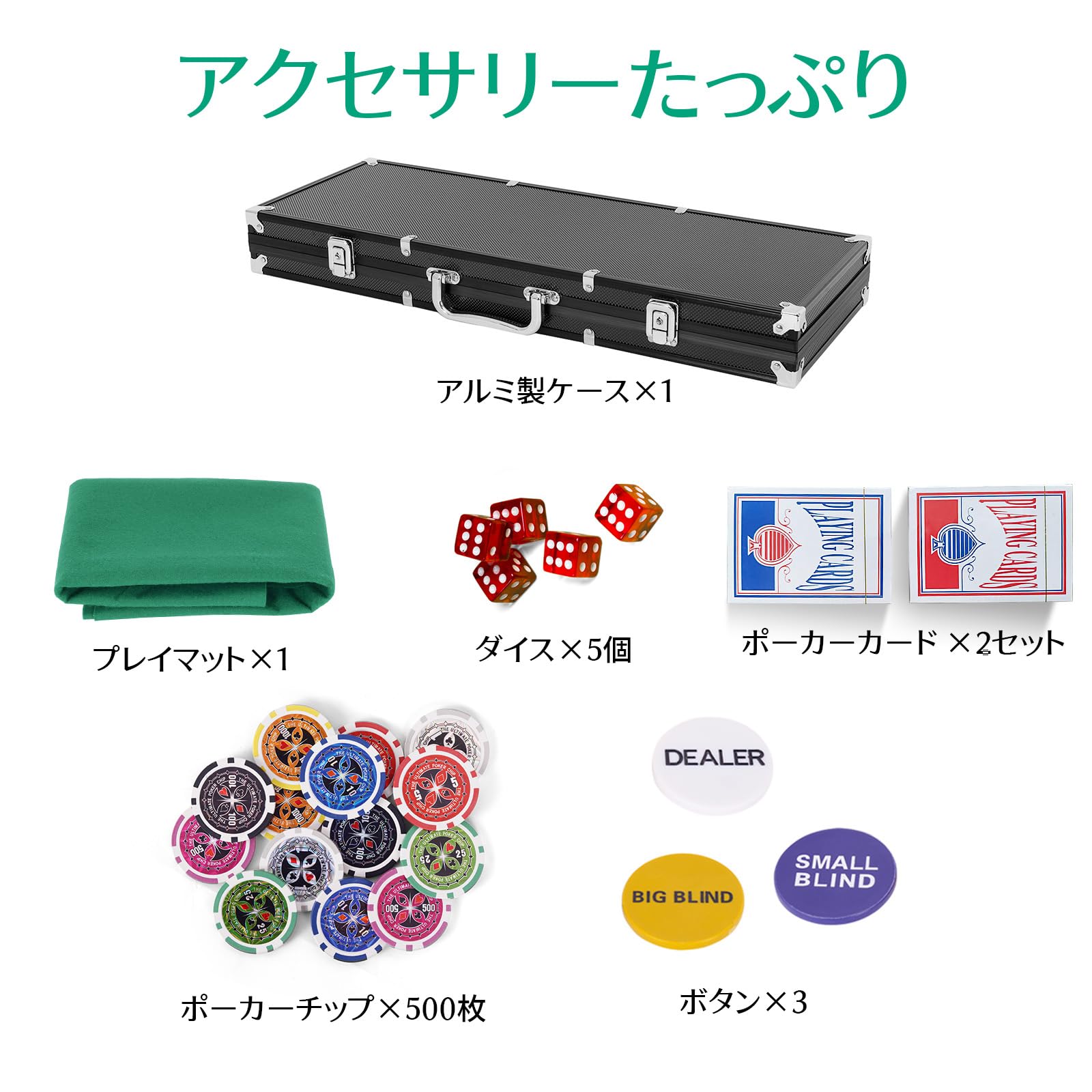 Amazon | GIANTEX ポーカーチップ 500枚 7色 数字入り カジノ11g